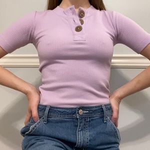 Urban outfitters lavender button top